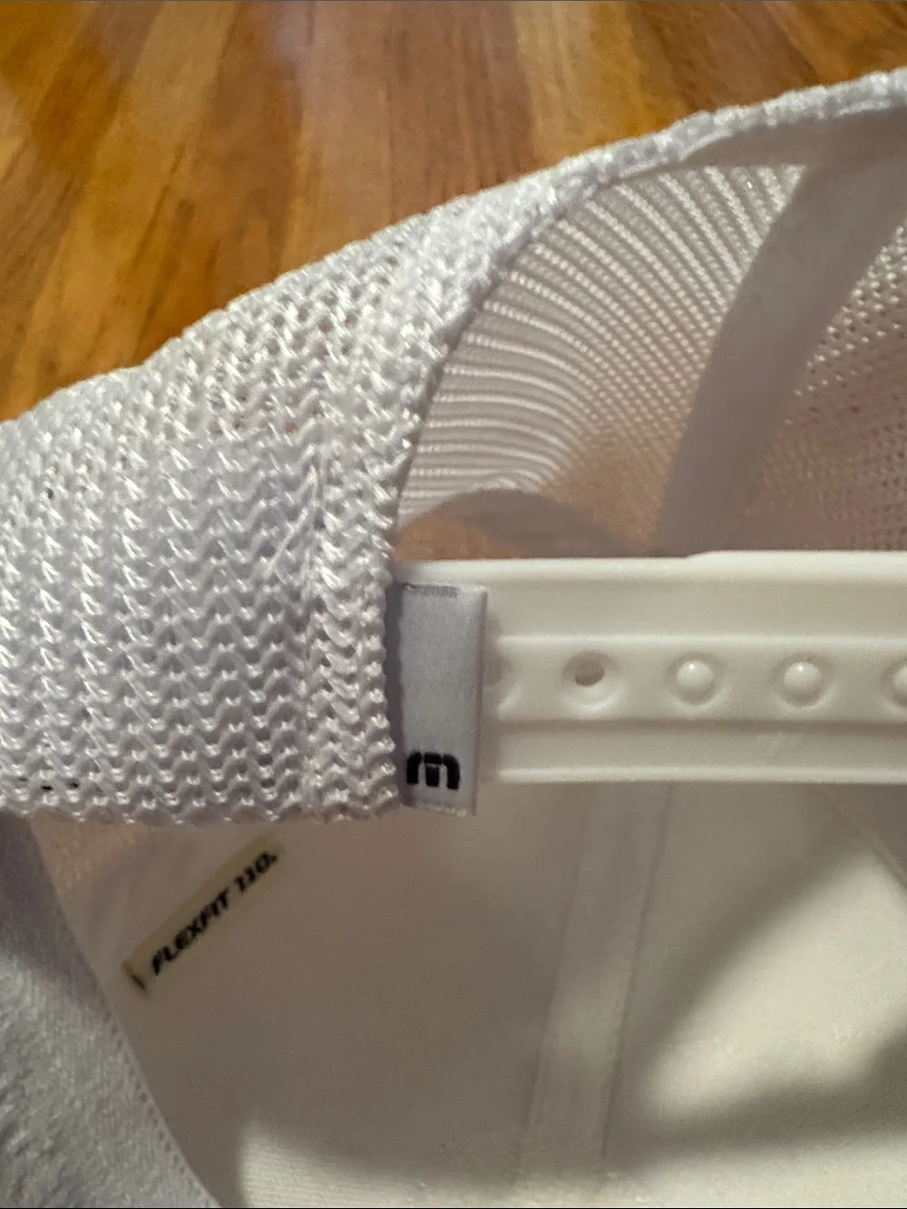 Travis Mathew Men’s white Patch Trucker Hat